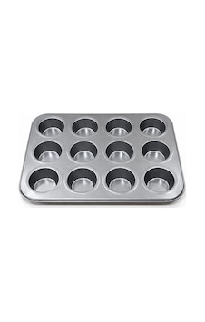 12'li Metal Muffin Kek Kalıbı Sarı 12'li Metal Muffin Kek Kalıbı Sarı