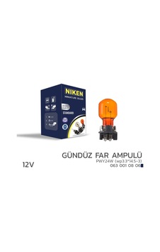 Niken 12v Pwy24w Gündüz Far Ampulü Wp3.3 14.5-3 Amb 10 Lu