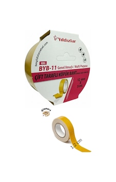 Çift Taraflı Köpüklü Bant 12mmx 5mt 1 Adet 12 MM x 5 M