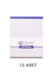Gülpaş 685 Sipariş Fişi 1/50 Otokopili 12 Adet