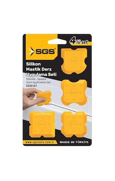 Sgs Silikon Mastik Derz Çekme Aparatı 4 Parça Çok Renkli Sgs Silikon Mastik Derz Çekme Aparatı 4 Parça Çok Renkli