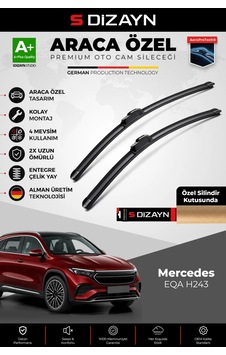 S-dizayn Mercedes Eqa H243 Ön Cam Silecek Seti 2021 Üzeri Premium Araca Özel 65-48 Cm A+ Kalite Aocs