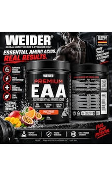 Weider Premium Eaa Amino Acid All 9 Essential Amino Acid 325 Gr - Multifruit Weider Premium Eaa Amino Acid All 9 Essential Amino Acid 325 Gr - Multifruit