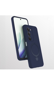 Xiaomi Redmi 15 Kılıf M-safe Şarj Özellikli Standlı Zore Samara Kapak Lacivert Xiaomi Redmi 15 Kılıf M-safe Şarj Özellikli Standlı Zore Samara Kapak Lacivert