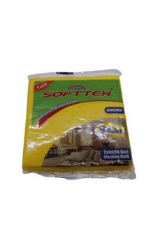 Softtex Ekonomik Temizlik Bezi 3 Adet Sarı