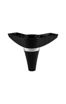 Liz Line Ayak Siyah Krom 14Cm - 4 Lü