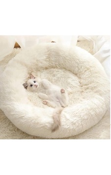 Ayrex Beyaz Yumuşak Polar Kedi Yatağı Ayrex Beyaz Yumuşak Polar Kedi Yatağı