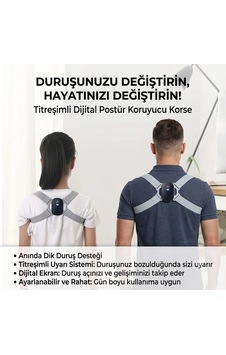 Dijital Ekran Titreşimli Dik Durma Korsesi