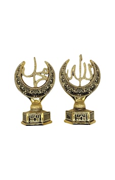 Osmanlı Motifli Allah-muhammed Lafzı Swaroski Taşlı Biblo Osmanlı Motifli Allah-muhammed Lafzı Swaroski Taşlı Biblo