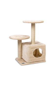 Karlıe Bej İkili Tırmala Tahtası Ve Kedi Evi 45x35x70 N708 Karlıe Bej İkili Tırmala Tahtası Ve Kedi Evi 45x35x70 N708