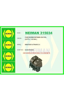 Bescher Cam Açma/kapama On Sol Cıftlı - Sıyah Master Iı-trafıc Iı Neıman 315034 8200315034 Bescher Cam Açma/kapama On Sol Cıftlı - Sıyah Master Iı-trafıc Iı Neıman 315034 8200315034