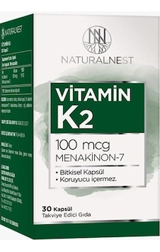 Natural Nest Naturalnest Vitamin K2 Menaquinone 7 Içeren Takviye Natural Nest Naturalnest Vitamin K2 Menaquinone 7 Içeren Takviye