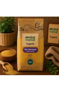 Organik Sarı Mercimek 750 Gr. 4'li Paket Organik Sarı Mercimek 750 Gr. 4'li Paket