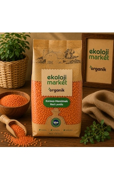 Organik Glutensiz Kırmızı Mercimek 750 Gr.