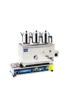 Mç 301 Gaz+elektrikli 304 Paslanmaz Çay Makinesi 40lt 3 Demlikli Çay Kazanı Mç 301 Gaz+elektrikli 304 Paslanmaz Çay Makinesi 40lt 3 Demlikli Çay Kazanı