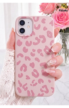 Fibaks iPhone 11 Uyumlu Kılıf Pembe Leopar Desenli İnce Yumuşak Silikon Fibaks iPhone 11 Uyumlu Kılıf Pembe Leopar Desenli İnce Yumuşak Silikon
