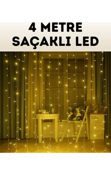 Hubrendy Tekno 4 Metre Şelale Perde Led Işık Dış Mekan İç Mekan Uyumlu Hubrendy Tekno 4 Metre Şelale Perde Led Işık Dış Mekan İç Mekan Uyumlu