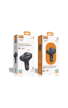Lucatech Lt-435 45w Pd + Qc 3.0 Bluetooth Fm Transmitter 3 Portlu 2xusb 1xtype-c Rgb Işıklı Hızlı Araç Şarj Cihazı Lucatech Lt-435 45w Pd + Qc 3.0 Bluetooth Fm Transmitter 3 Portlu 2xusb 1xtype-c Rgb Işıklı Hızlı Araç Şarj Cihazı