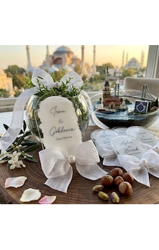 Pleksi Üstü Uv Baskılı Süslü Nikah Nişan Hediyelik Magnet 20 Adet Pleksi Üstü Uv Baskılı Süslü Nikah Nişan Hediyelik Magnet 20 Adet
