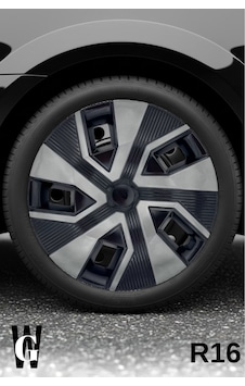 Ford Transit 16 İnç Jant Kapağı 4 Adet Siyah Füme C114