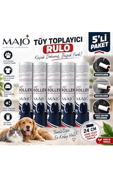 Majo 24 Cm Tüy Toplama Yedek 5'lü Paket Majo 24 Cm Tüy Toplama Yedek 5'lü Paket