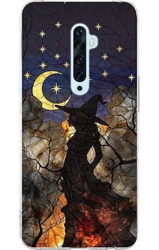 Printify Oppo Reno 2z İle Uyumlu Vitray Cadı Saati Tasarımlı Şeffaf Silikon Kılıf Şeffaf Printify Oppo Reno 2z İle Uyumlu Vitray Cadı Saati Tasarımlı Şeffaf Silikon Kılıf Şeffaf