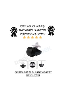 Roborock S7 Pro Ultra Uyumlu Tekerlek Siyah Renk-1 Adet Roborock S7 Pro Ultra Uyumlu Tekerlek Siyah Renk-1 Adet