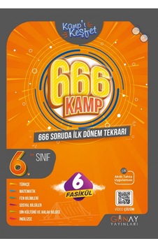 6. Sınıf İlk Dönem Kamp Kitabı (Kampı Keşfet) - Günay Yayıncılık 6. Sınıf İlk Dönem Kamp Kitabı (Kampı Keşfet) - Günay Yayıncılık