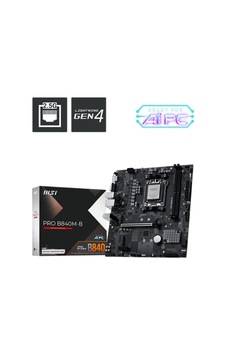 Msı Pro B840m-b Ddr5 8000mt/s 1xhdmı 2xm.2 Usb-c Matx Am5 Amd Am5 9000/8000/7000 Serileri İle Uyuml Msı Pro B840m-b Ddr5 8000mt/s 1xhdmı 2xm.2 Usb-c Matx Am5 Amd Am5 9000/8000/7000 Serileri İle Uyuml
