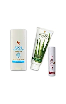 Forever Aloe Ever Stick Deodorant 92 G + Aloe Lips + Bright Diş Macunu Forever Aloe Ever Stick Deodorant 92 G + Aloe Lips + Bright Diş Macunu