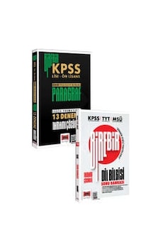 Yargı Yayınları Kpss Tyt Msü Birebir Tamamı Çözümlü Dil Bilgisi Soru Bankası Ve 2026 Birebir Kpss Lise Önlisans Paragraf 13 Deneme İkili Set Yargı Yayınları Kpss Tyt Msü Birebir Tamamı Çözümlü Dil Bilgisi Soru Bankası Ve 2026 Birebir Kpss Lise Önlisans Paragraf 13 Deneme İkili Set