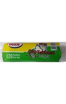 Ögem Orta Boy Çöp Torbası 50 Adet Mavi 55 x 60 CM Ögem Orta Boy Çöp Torbası 50 Adet Mavi 55 x 60 CM
