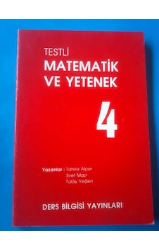 4.Sınıf Matematik Ve Yetenek Testli T. Alper -S. Mazı 1991 Basım 4.Sınıf Matematik Ve Yetenek Testli T. Alper -S. Mazı 1991 Basım