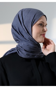 Kadın Tesettür Bambu Kraş Şal, Ütü Gerektirmeyen Doğal Hijab Başörtüsü 75x180 Cm - Füme Kadın Tesettür Bambu Kraş Şal, Ütü Gerektirmeyen Doğal Hijab Başörtüsü 75x180 Cm - Füme