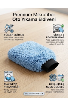 Misgibi Premium Araç Yıkama Eldiveni Yüksek Su Tutucu Mikrofiber 1 adet Misgibi Premium Araç Yıkama Eldiveni Yüksek Su Tutucu Mikrofiber 1 adet