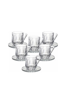 Arow Mass Cam Çay Seti 6 Lı - Çay Nescafe Fincanı Seti Takımı
