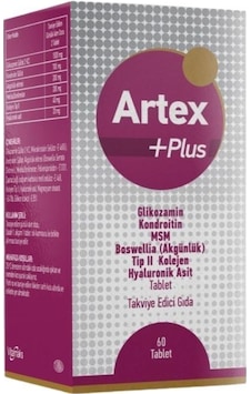 Artex Plus Tip 2 Kolajen, Multimineral Ve Akgünlük Ekstresi İçeren Takviye Edici Gıda 60 Tablet