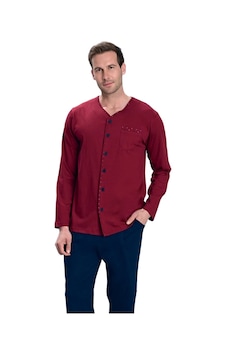 Over Sleep By Poleren Over Sleep 2159 Erkek Büyük Beden Kışlık Yuvarlak Yaka Pijama Takım Bordo Over Sleep By Poleren Over Sleep 2159 Erkek Büyük Beden Kışlık Yuvarlak Yaka Pijama Takım Bordo