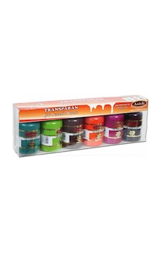 Absts002 Artebella Transparan Çini Seramik Boyası 50 ML 6 'lı Set Transparan