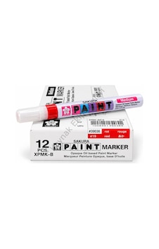 Sakura Kırmızı Paint Marker Markalama Kalemi Çok Renkli Sakura Kırmızı Paint Marker Markalama Kalemi Çok Renkli