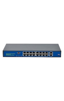 Tektra Tks-1620gbl-a 16 Port Poe + 2 Uplink Switch-23699 Tektra Tks-1620gbl-a 16 Port Poe + 2 Uplink Switch-23699