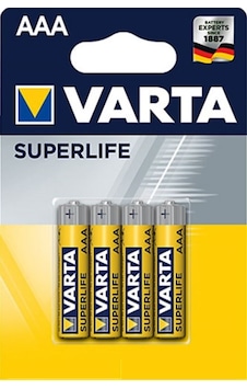 Varta 2003 Superlife AAA İnce Kalem Pil 4'lü Varta 2003 Superlife AAA İnce Kalem Pil 4'lü