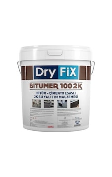 Dryfix Bitümer100 2k Bitümlü Çift Komponentli Likit Membran 30 Kg Siyah Dryfix Bitümer100 2k Bitümlü Çift Komponentli Likit Membran 30 Kg Siyah