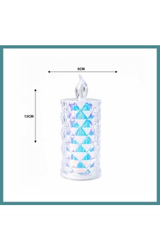 Trendexa Led Mum Mika Kristal Mac Çok Renkli Trendexa Led Mum Mika Kristal Mac Çok Renkli