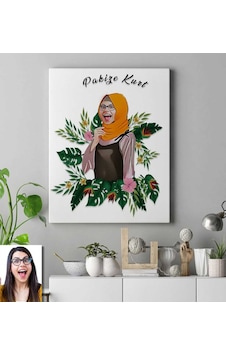 Kişiye Özel Türbanlı Karikatür Kanvas Tablo 50X70 Cm 39775 Kişiye Özel Türbanlı Karikatür Kanvas Tablo 50X70 Cm 39775