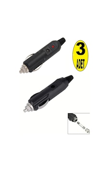 3 Adet Led Işıklı 12 Volt Sigortlalı Seyyar Motorsiklet Otomobil Araç Çakmaklık Fişi Soketi 3 Adet Led Işıklı 12 Volt Sigortlalı Seyyar Motorsiklet Otomobil Araç Çakmaklık Fişi Soketi