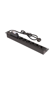 Lande 19" Kabinet İçin 6 Lı Anahtarlı Priz Alüminyum Pdu