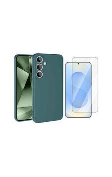 Vendas Samsung Uyumlu Galaxy A56 Kılıf Zore Mara Lansman Kapak + Hayalet Ekran Koruyucu Koyu Yeşil Vendas Samsung Uyumlu Galaxy A56 Kılıf Zore Mara Lansman Kapak + Hayalet Ekran Koruyucu Koyu Yeşil