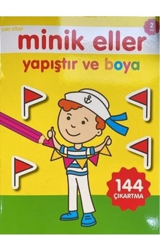 Minik Eller Yapıştır Ve Boya - Sarı Kitap Minik Eller Yapıştır Ve Boya - Sarı Kitap
