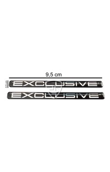 2 Adet Gümüş Exclusive 3D Sticker 2 Adet Gümüş Exclusive 3D Sticker